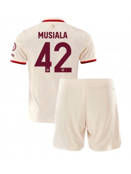 Bayern Munich Jamal Musiala #42 Ausweichtrikot für Kinder 2024-25 Kurzarm (+ Kurze Hosen)